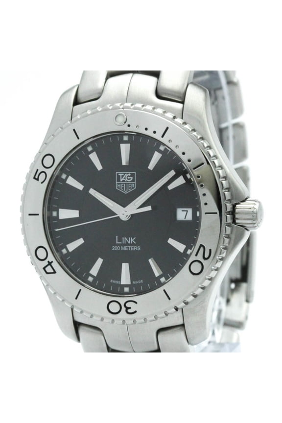 Pre-Owned TAG HEUER Link Stainless Steel Quartz Mens Watch WJ1110 Polished