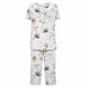 thumbnail image 5 of Sexy Pijama Conjunto para las Mujeres, Cuello Redondo Blusa de Manga Corta Y Pantalones, Traje de Moda Casual, 5 of 9