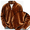 Brown, variant on Frnrwgo Velvet Sweatshirt for Men Shiny Quarter Zip Stand Collar Long Sleeve Loose Fit Fall Winter Casual Party Top