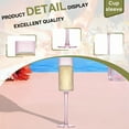 thumbnail image 6 of ACDANC 6Pcs Champagne Flutes Plastic 5.5 oz Damage-Proof Clear Cups Cocktail Cups for New Year Party Gathering Pink, 6 of 7