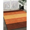 thumbnail image 3 of Ahgly Company Machine Washable Indoor Rectangle Abstract Tomato Red Area Rugs, 6' x 9', 3 of 7