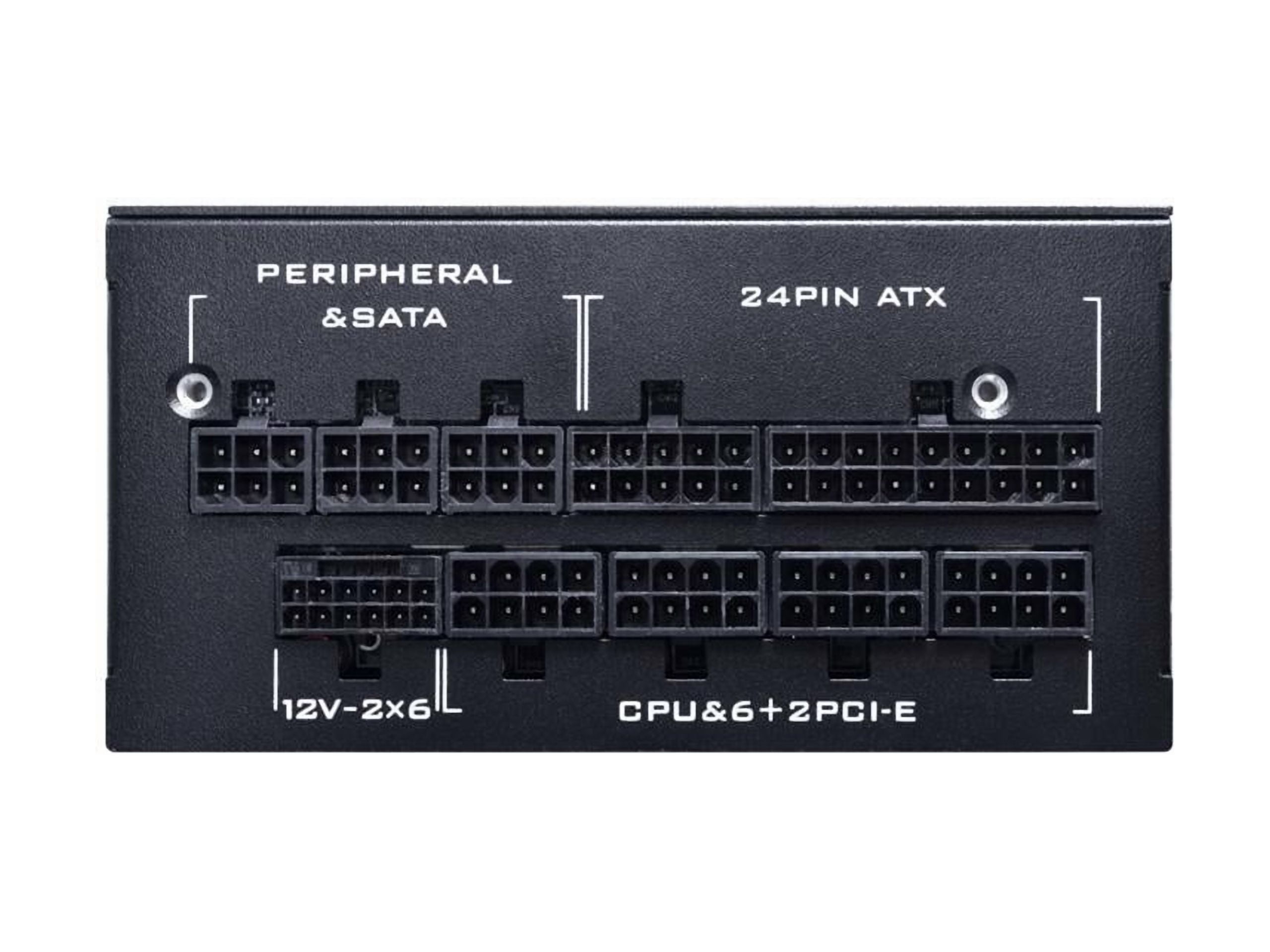 Lian Li SP Platinum 1000W SFX Form Factor Power Supply with 12V-2x6 Connectors - ATX 3.1 & PCIE 5.1 Compliant - Low-Noise - Fully Modular - 105°C Capacitors - 10 Year Warranty - Black (SP1000P.B)