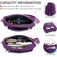 thumbnail image 2 of Women’s Crossbody Bag ,Anti Theft Crossbody Purse RFID Women Nylon Waterproof Lightweight Shoulder Bag/Purple, 2 of 7