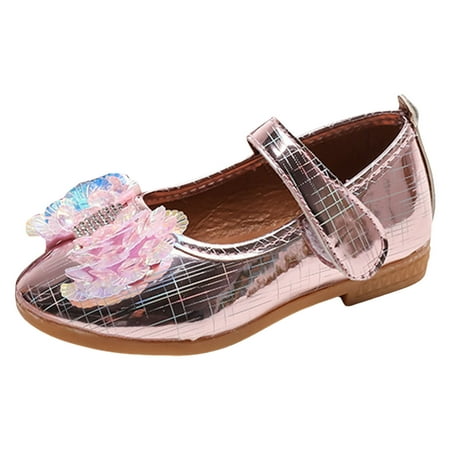 

ZENMELE Girls Sandals Bowknot Shoe Girls Sandals Fashion New Pattern Cute Bow Decoration Flat Bottom Comfortable And Lightweight Hook Loop Shoes Slide Sandal 10Y-10.5Y