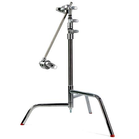 UPC: 0192223048805 | 20  Century C+ Stand with 5.25  Spring Loaded Base  Grip Head and Arm Kit  22lbs Maximum Load Capacity  Silver