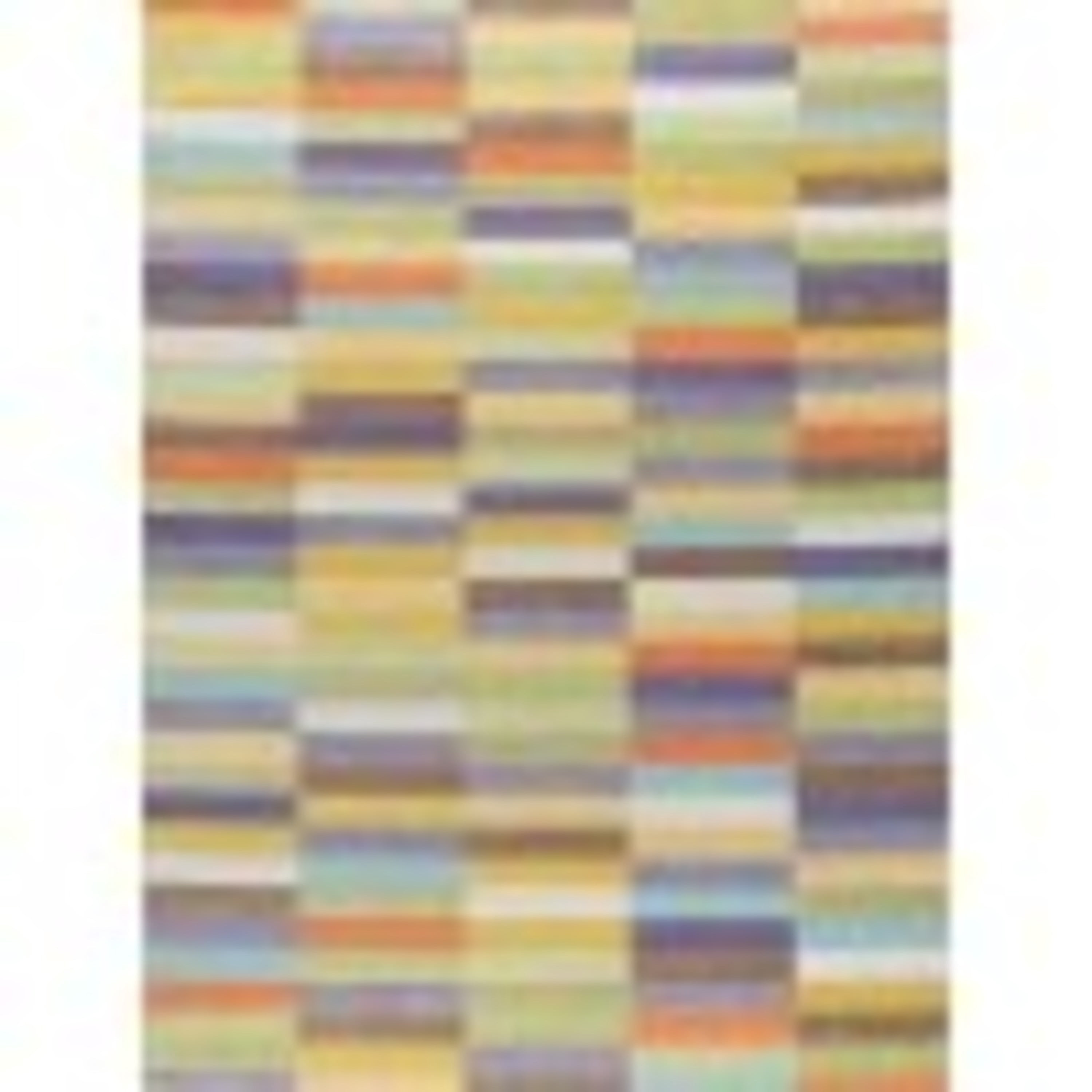 Contemporary 7x10 Area Rug (6'7'' x 9'6'') Colorblock Multi-Color Living Room Easy to Clean