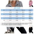 thumbnail image 6 of Quarter Zip Pullover Women Long Sleeve V Neck Tops Fashion Loose Sweatshirt, 6 of 6