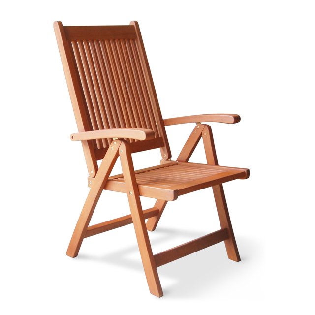 homeroots outdoor 389989 Brun Chaise Inclinable d'Extérieur