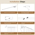 thumbnail image 6 of HEI! DEAR 1" Adjustable Single Curtain Rod Set Heavy Duty with Gold End Cap,36-88", 6 of 8
