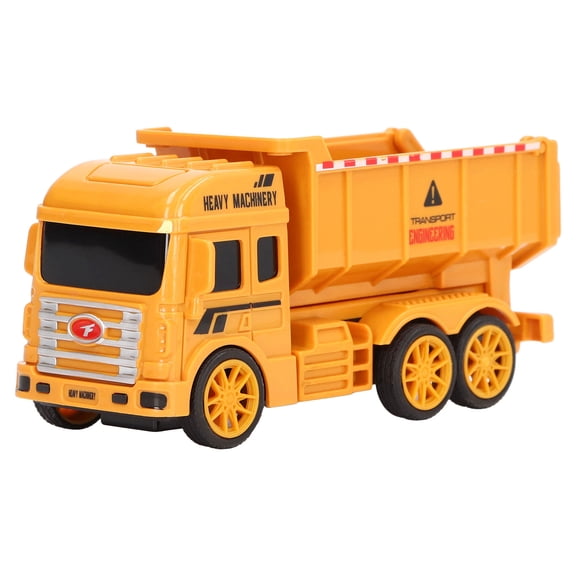 Manual Inertial Dumper Truck Construction Toy Vehicle for Toddlers and Kids Friction Powered Engineering Play Car Simulation Gift, 14.00 inches / 35.6 cm