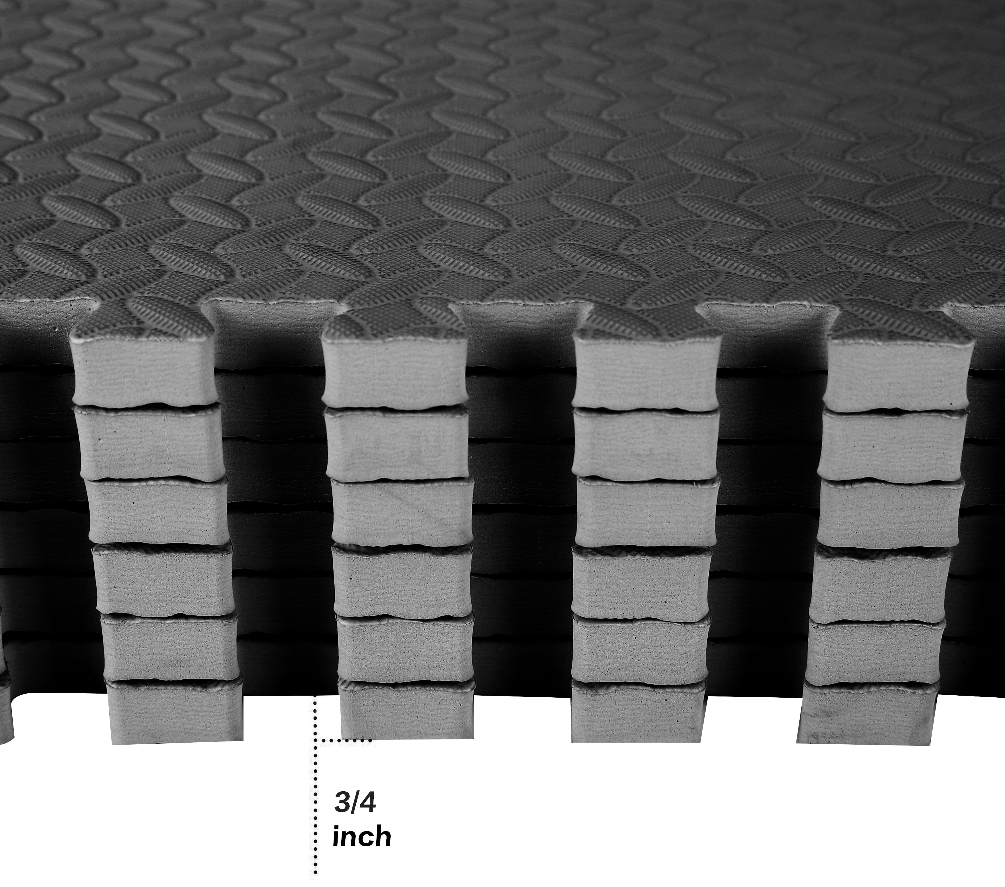 Foamology 12-Piece Design Foam Tile 12 by 12 by 0.5-Inch Rigid A-BM1212