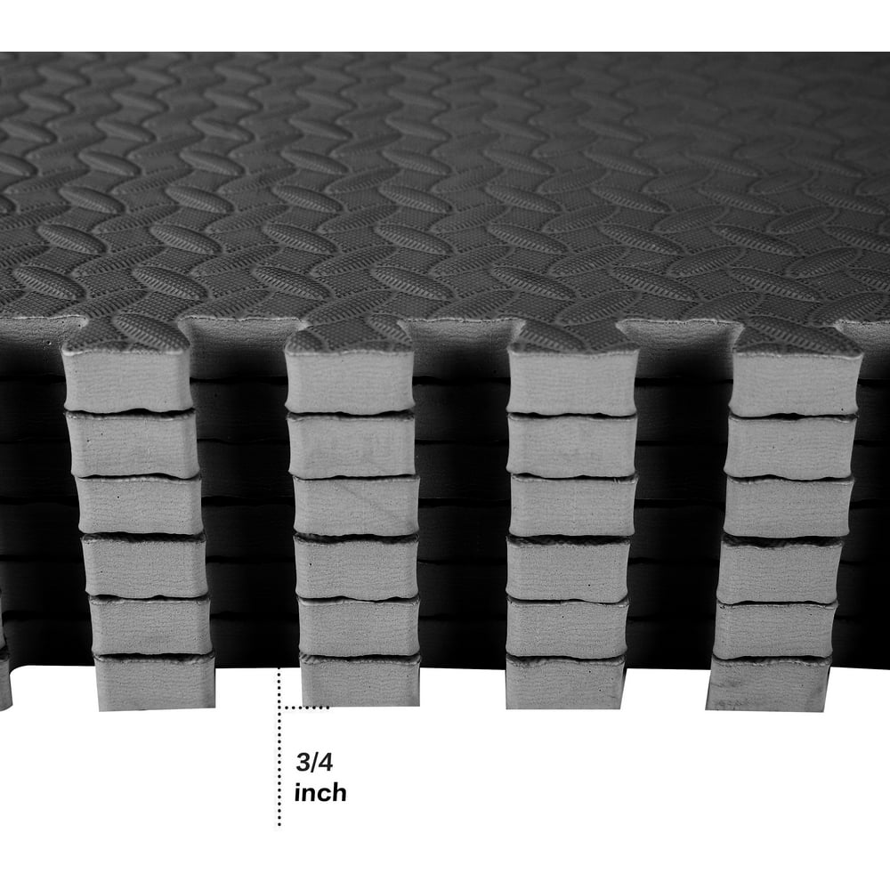 3/4 Inch SUPER EXTRA Thick EVA Foam Mat with Interlocking Tiles 24