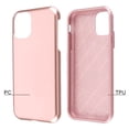 thumbnail image 3 of Apple iPhone 11 Phone Case Slim Hybrid Armor Shockproof Impact [Shock Absorption] Rubber Dual Layer Rugged Protective Hard PC Bumper Frame & Soft TPU ROSE GOLD Cover for Apple iPhone 11 / 6.1 inch, 3 of 6