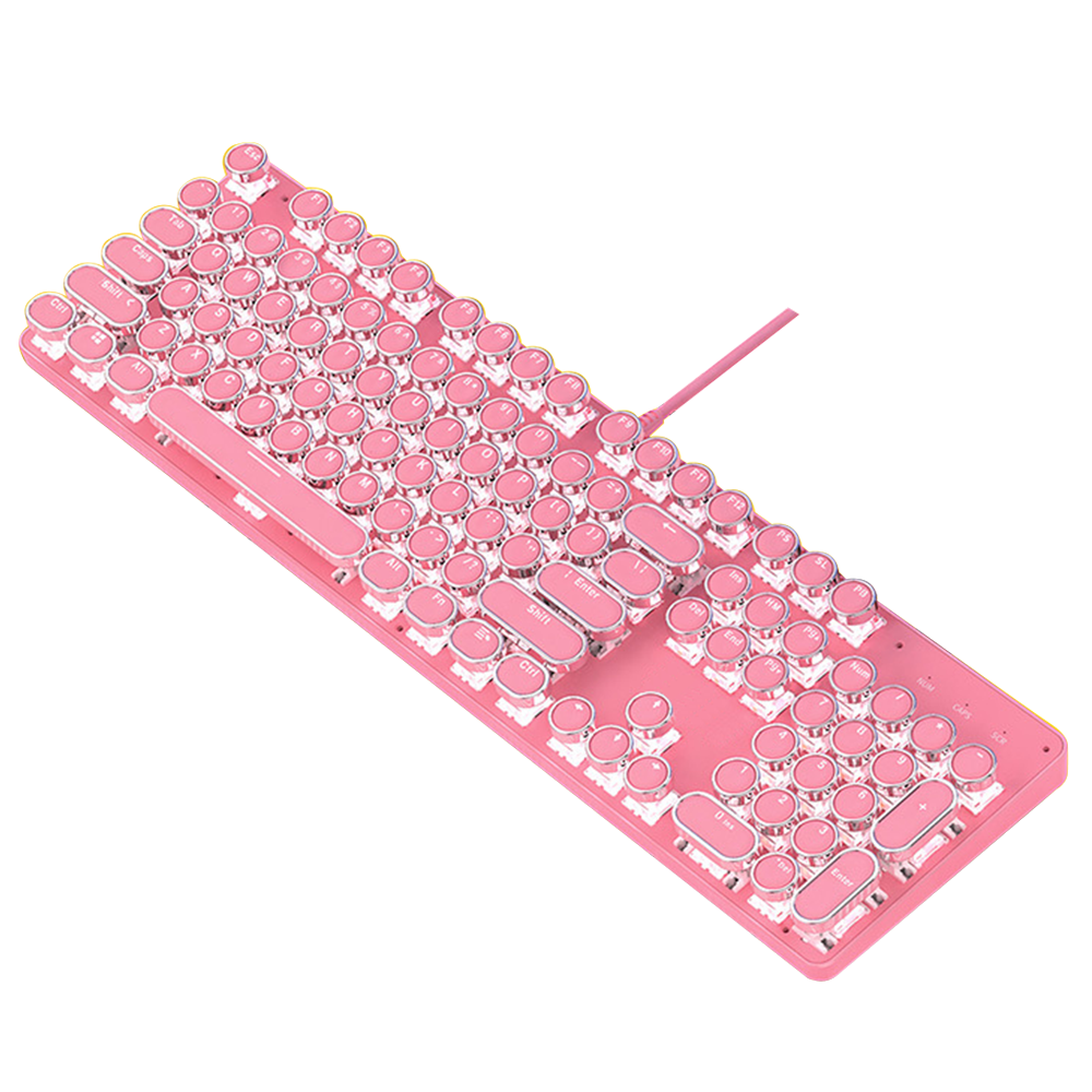 Mechanical Keyboard Cute Girl Heart Pink 104 Keys UK | Ubuy