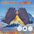 thumbnail image 2 of Thermal Knitted Cycling Gloves for Men Women Winter Warm Windproof Gripper Solid Color, 2 of 3