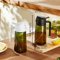 thumbnail image 5 of TrendPlain Dispensador de Aceite de Vidrio 16oz con Atomizador, Pulverizador de Aceite de Oliva para Cocina con Etiquetas, Tapa Gris, 5 of 5