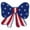 2-Red, variant on Fuebueo American Flag Throw Pillow, Patriotic 4th of July Decorations for Home, Woven Americana Decor for Couch and Sofa, Stars and Stripes Cushion, 9 x 15 Inch