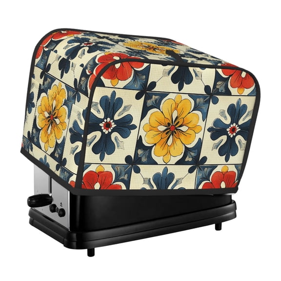 Italian Theme Pattern 2 Slice Toaster Cover Bread Maker Dust Protective For Small Kitchen Appliance Covers
