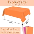 thumbnail image 2 of Mantel Whaline, color tequila, plástico, 54 x 108 pulgadas, 16 unidades, 2 of 7