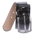 thumbnail image 2 of 1 1/2" (38 mm) Snap On Nickel Free Faux Synthetic Patent Leather Fashion Plain Belt, 2 of 2