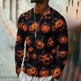 thumbnail image 4 of DORKASM Halloween Shirt for Mens Long Sleeve Quick-Dry Ghost Graphic Fashion Tops Crew Neck Spooky 2026 Vintage Tee Scary Fall Winter Pumpkin Clothes Red 2XL, 4 of 7