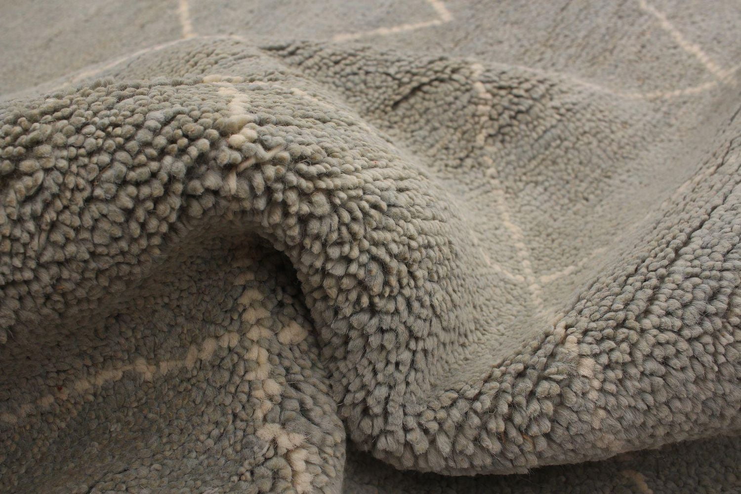 ECARPETGALLERY 5'1" x 7'11" Moroccan Tangier Hand-knotted Area Rug for Living Room, Dining Room and Bedroom in Grn