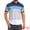 Blue White, variant on DARING DIVA Men's Colorblock Striped Short Sleeve Three Button Polo Shirts S Black White