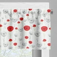 thumbnail image 3 of Ambesonne Poppy Flower Window Valance, Tender Spring Stems, 54" X 18", Scarlet Green Pale Grey, 3 of 5
