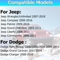 thumbnail image 2 of Radio de coche OHREX para Jeep Wrangler JK 2007-2018 Dodge Ram 1500, 2 of 7