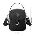 thumbnail image 4 of Bolso de mano de moda para mujer Bolso tipo cartera impermeable de gran capacidad (negro), 4 of 7