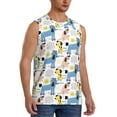 thumbnail image 2 of Daiia Poodle Dog Printed Men's Tank Tops,Casual Soft Sleeveless Gym Muscle Shirts Bodybuilding Tee-Medium, 2 of 8
