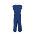 thumbnail image 6 of Emma & Michele Boat Neck Sleeveless Tie Side Solid Pockets ITY Jumpsuit-ULTRA / M, 6 of 9