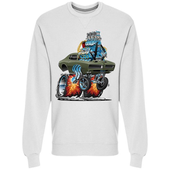 Classic American Muscle Car Sweatshirt Men -Image by Shutterstock, Male x-Large