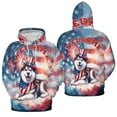 thumbnail image 3 of Siberian Husky Patriotic Welcome for 4Th of July Independence Day All Over Print 3D Hoodie Unisex Merch Hoodies Husky Dog Lover Gifts - 00010, 3 of 6