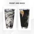 thumbnail image 3 of Salouo Ink Style Bald Eagle Print 20oz Tumbler with Lid,Stainless Steel Vacuum Insulated Tumbler Durable Insulated Coffee Mug Thermal Cup with Splash Proof Sliding Lid-Without Straw, 3 of 8