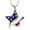 Gold-tone Star, variant on cocojewelry 4th of July Patriotic USA American Flag Heart Pendant Necklace (Cross Silver-tone)