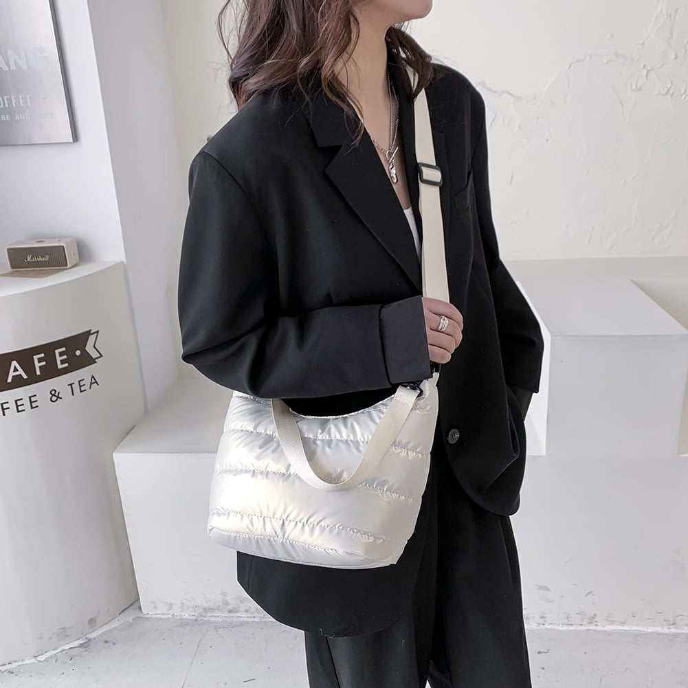 Fashion Space Pad Cotton Women Shoulder Bag Soft Solid Female