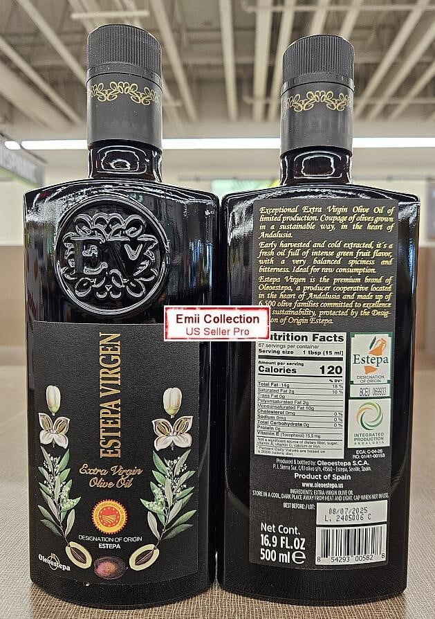 Oleoestepa SCA Estepa Extra Virgin Olive Oil 16.9fl oz 500ml (2 Bottles)