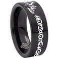 thumbnail image 6 of Tribal Bat Tungsten Carbide Ring, 6 of 9