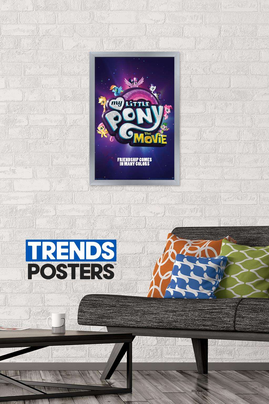 Hasbro My Little Pony Movie - One Sheet Wall Poster, 14.725" x 22.375", Framed