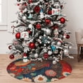 thumbnail image 5 of Yiaed Sunflower Bald Eagle Print Christmas Tree Skirt , Tree SkirtsTree Mat for Christmas Winter Holiday Indoor Decorations-48", 5 of 7