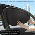 thumbnail image 4 of 4Pcs Car Window Shade, 99% Sun-Blocking Rate & Upf 50+ Uv Protection, Foldable Static Suction No Glue Easy Fit Small To Medium Cars, 4 of 6