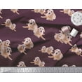 thumbnail image 3 of Soimoi Crepe Silk Fabric Golden Retriever Dog Print Fabric by The Yard 42 Inch Wide, 3 of 3
