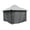 Gray, variant on ​APEX GARDEN Privacy Curtain Set for 10' x 10' Gazebo
