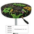 thumbnail image 4 of Honeii Carnival Mardi Gras3 Bar Stool Covers – Perfect Fit for 12" to 14" Round Stools, Crease-Resistant, Stretchy, Washable & Dustproof Seat Slipcovers-14 inch, 4 of 7
