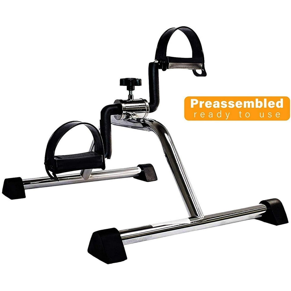 Vaunn Medical Pedal Exerciser Chrome Frame (Fully Assembled Exercise Peddler, no tools required