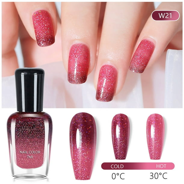 Esmalte de uñas con efecto cálido, 7 ml.