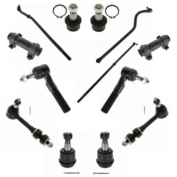 Front Ball Joint Tie Rod End Sway Bar Link Steering Suspension Kit Set 13pc 4WD PSA65379