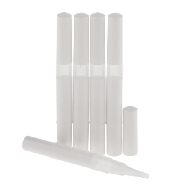 5x 3ml Lápiz de aceite de uñas vacío Tubos de brillo de labios Tubo de contenedor de cosméticos de viaje Yuyangstore Pluma vacía de aceite de uñas