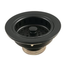 Kingston Brass KBS1000MB Brass Basket Strainer in Matte Black